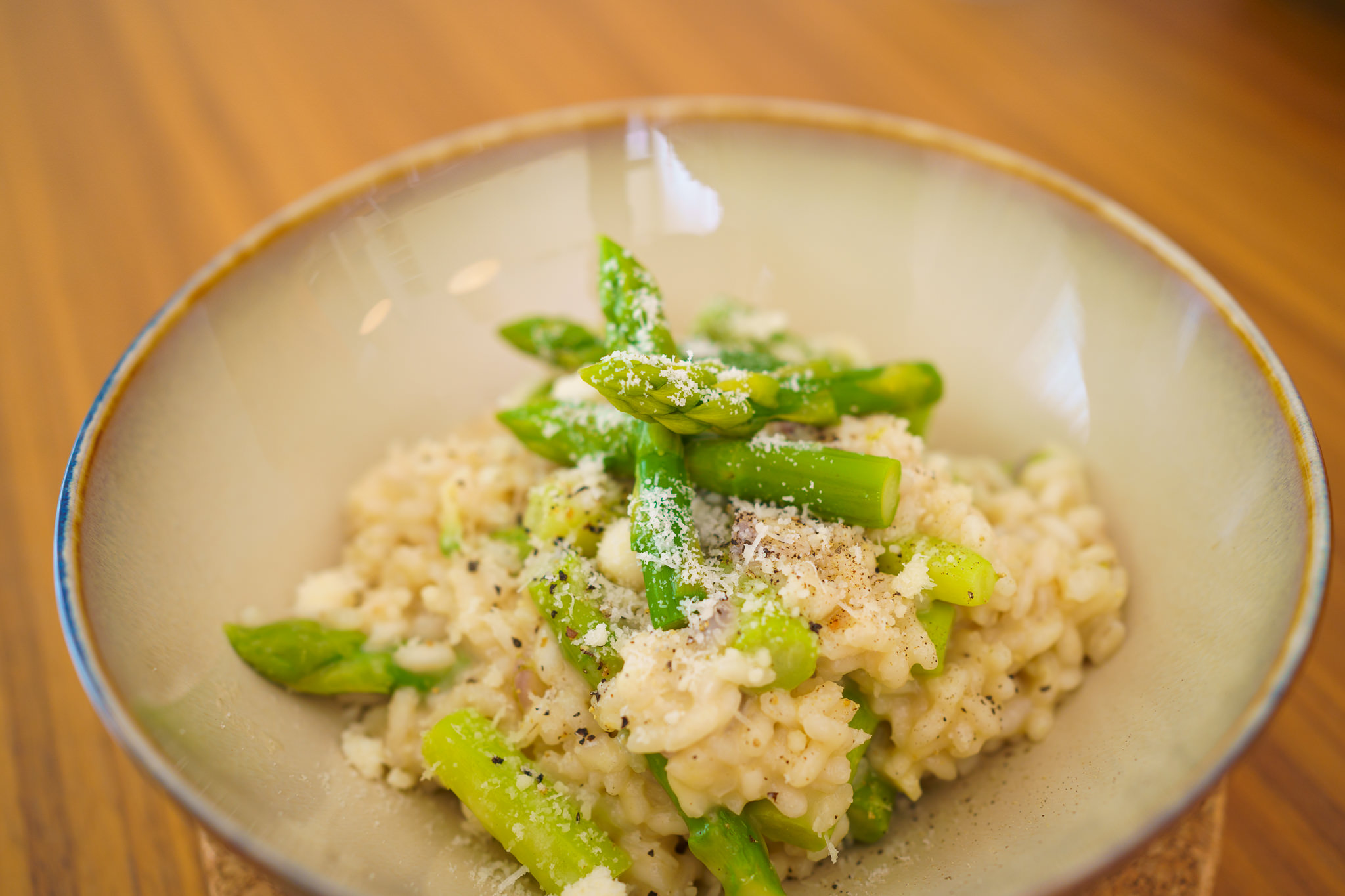 Asparagus Risotto Cooking