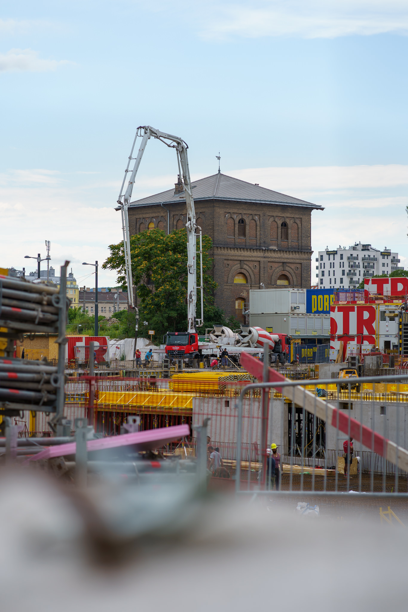 "Grätzl im Wandel" - Construction around the historic Wasserturm