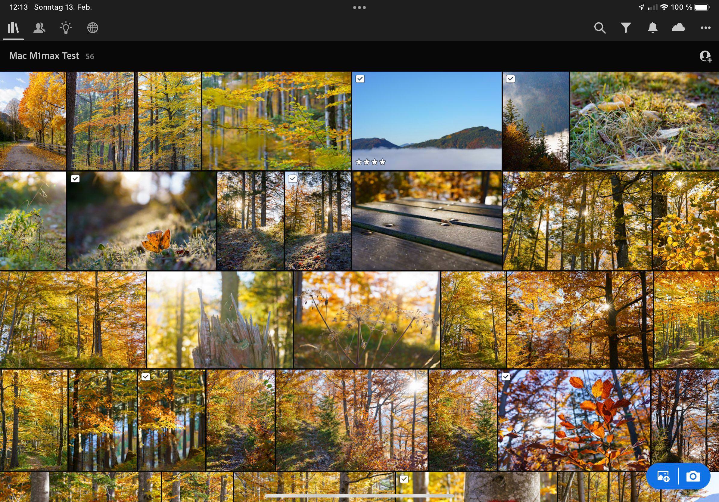 Adobe Lightroom on iPad Pro