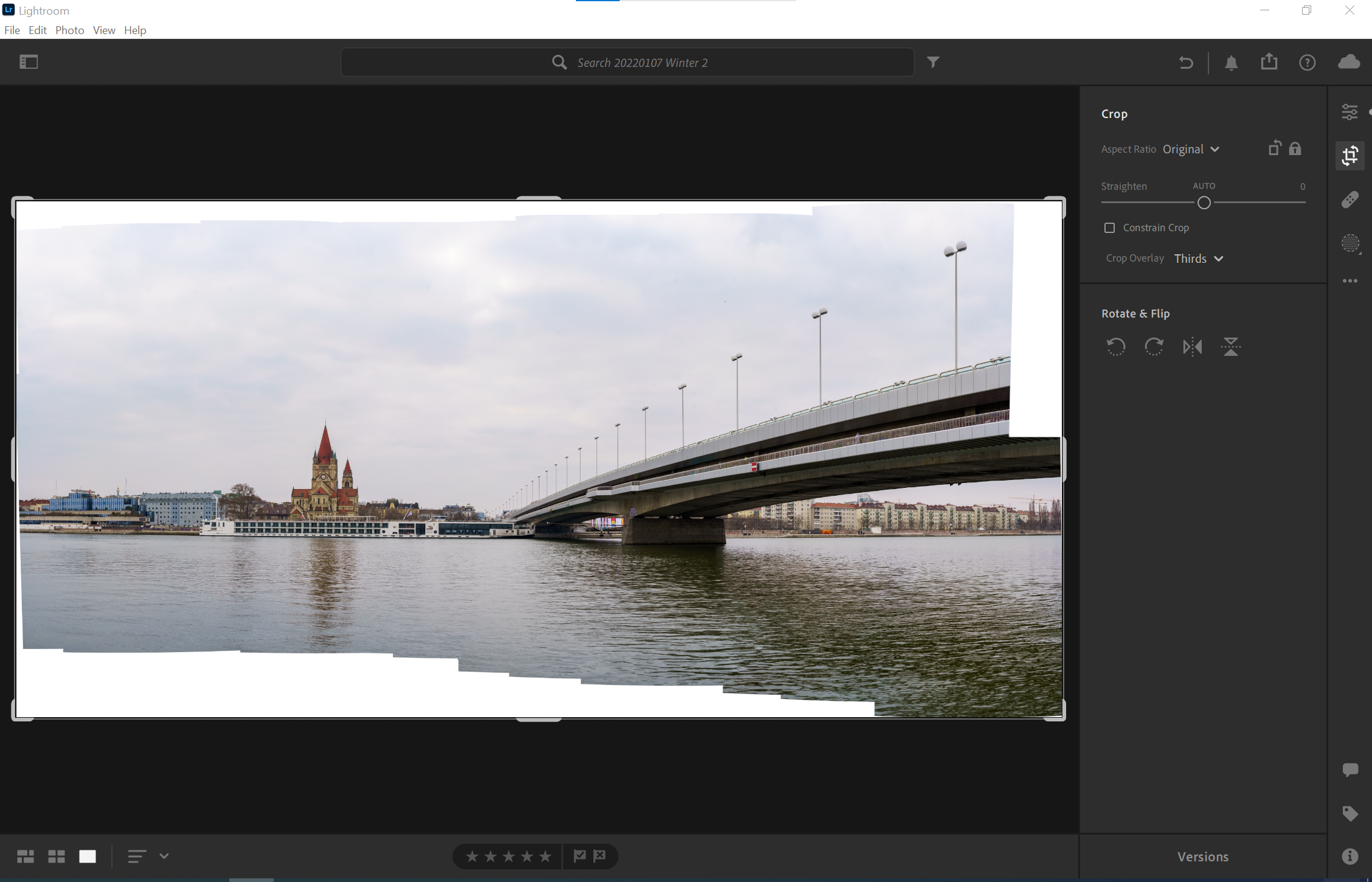 Adobe Lightroom Panorama Merge