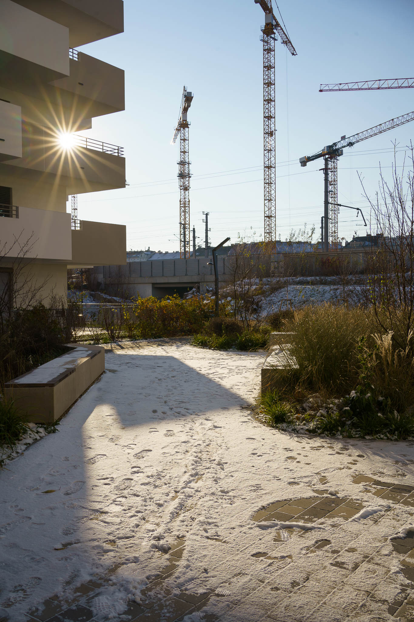 "Grätzl im Wandel" - Nordbahnhof in winter