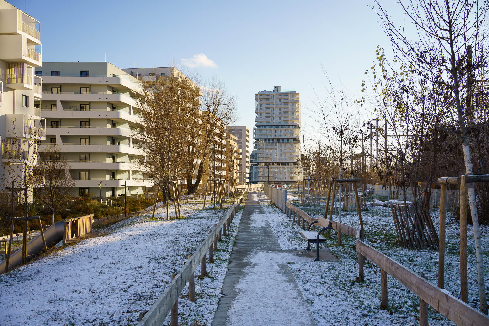 "Grätzl im Wandel" - Nordbahnhof in winter